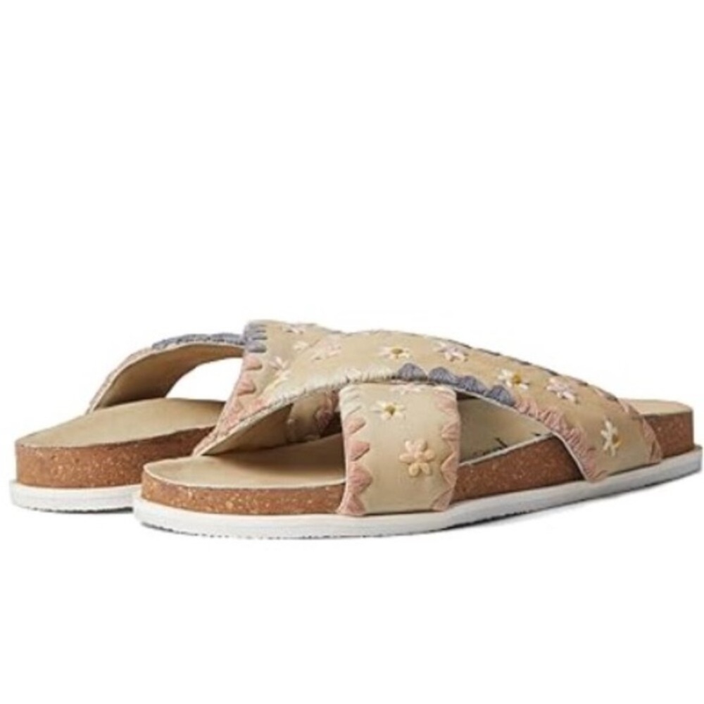 free people wildflower buckle slip on sandals